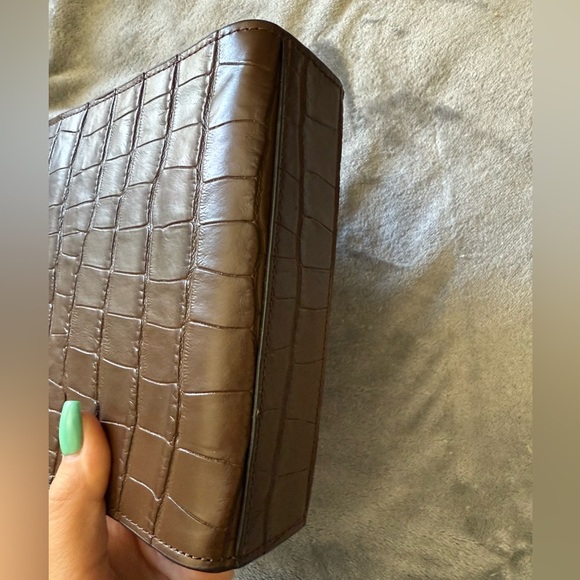 Marc Jacobs Dark Brown Croc-Embossed Bag - Picture 5 of 8